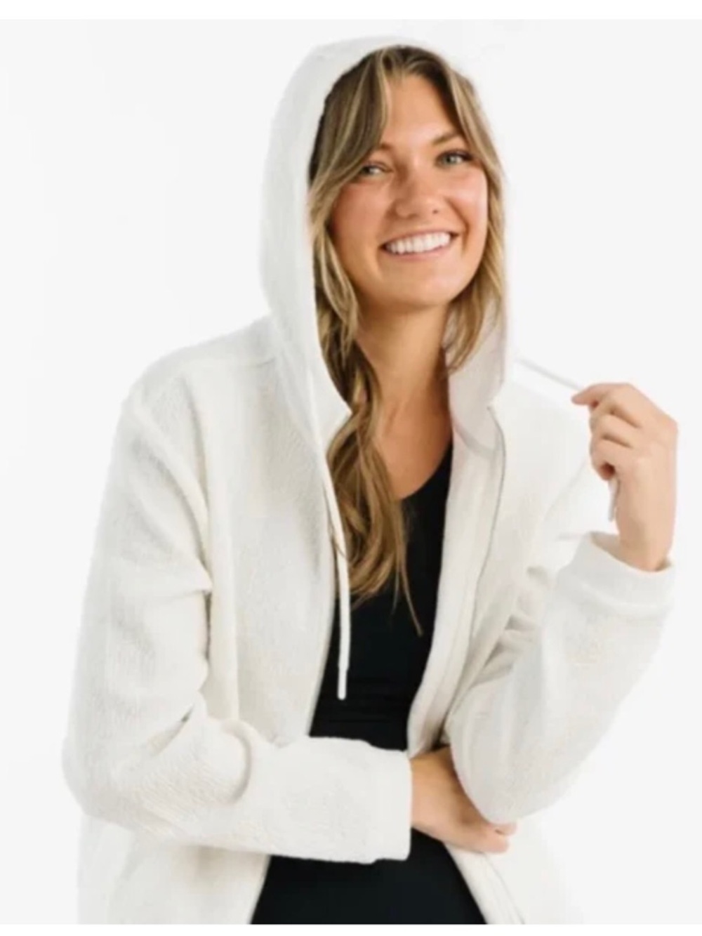 Zyia Active Gannett Peak White Zip-Up Hoodie Jacket Size XXL - Picture 4 of 10